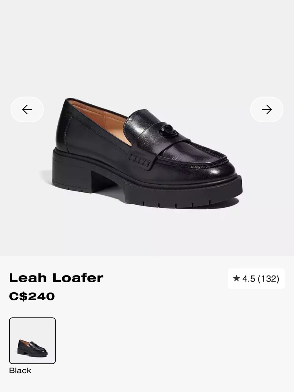 Coach Leah Loafer - Picture 8 of 8